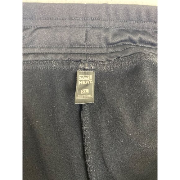 32 Degrees Heat Mens Jogger Pants Drawstring Athletic XL Black Polyester Spandex - Picture 3 of 7
